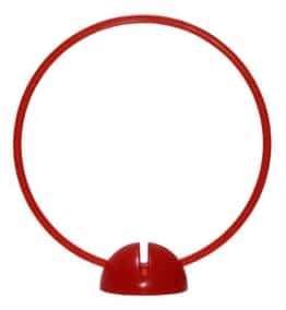 Agility Hundesport - X-Standfuß, rot und Ring / Reifen Ø 40 cm, rot