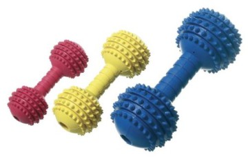 Karlie Flamingo Hantel, Vollgummi 19 cm, Boomer, Vanille Duft