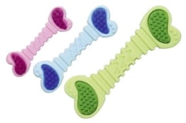 Karlie Flamingo Welpen Beißknochen, "I", 13 cm, Vanillearoma