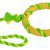 Kerbl Ring am Seil, grün-gelb sortiert, 47 cm
