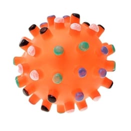 Orange Hunde Welpen Spielzeug, quietschend kleine Kugel