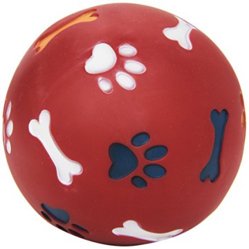 Snackball f. Hunde ø 11cm, rot, befüllbar