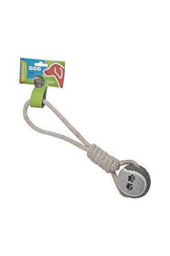 Hundespielzeug Seil mit Ball 33cm Baumwolle