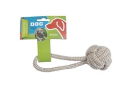 Hundespielzeug Seil mit Kordelball 17cm Baumwolle