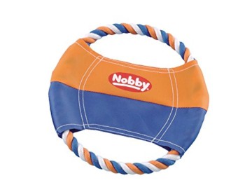 Nobby Nylon Frisbee mit Baumwollring