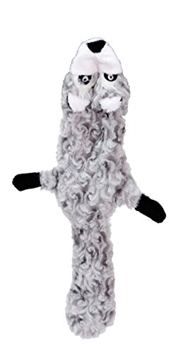 Der Soft Waschbär mit seiner Größe von 40 cm ist ein prima Spielkamerad für mittlere und größere Hunde. Er verfügt über einen Quietscher.