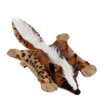 Der niedliche Plüsch Fuchs Plüsch Flatty Fox ist mit einer Größe von ca 54 cm für alle Hundegrößen geeignet. Er macht Pieps- und Knistergeräusche.