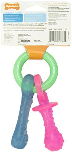 Der Interpet Nylabone Welpenschnuller aus Nylon ist ein schonendes und gut verträgliches Kauspielzeug für die ganz kleinen.
