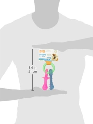 Der Interpet Nylabone Welpenschnuller aus Nylon ist ein schonendes und gut verträgliches Kauspielzeug für die ganz kleinen.