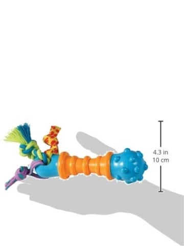 Das Petstages Mini Barbell Kauspielzeug, pflegt die Zähne und macht Spaß.